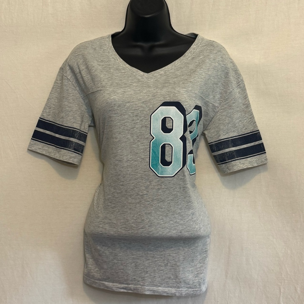 D-181 So Gray & Blue Short Sleeve Pullover Jersey Style Tee Size M